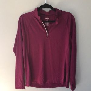 Long sleeved running or fitness top